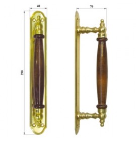 Ручка дверная "Техком" ЛД-3 (290х40х70)