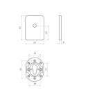 V Накладка п/шток GL 1 BL черный