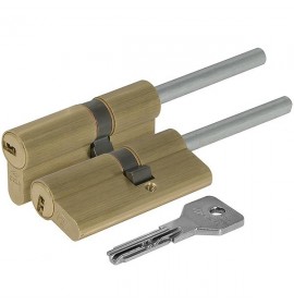Цилиндровый механизм OE307-81.00 ASIX (65 мм/30+10+25) латунь длинный шток