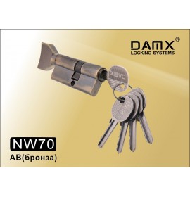 DOMAX Цилиндровый механизм NW 70мм к/верт 5кл. AB бронза