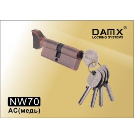 DOMAX Цилиндровый механизм NW 70мм к/верт 5кл. AC медь