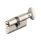 Цилиндровый механизм 164 SM 80мм (30х10х40) никель