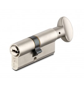 Цилиндровый механизм 164 SM 80мм (30х10х40) никель