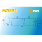 Цилиндровый мех. CW 55/35 к/б 5кл. перф. PB золото