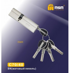 Цилиндровый мех. C 70/40мм SN никель