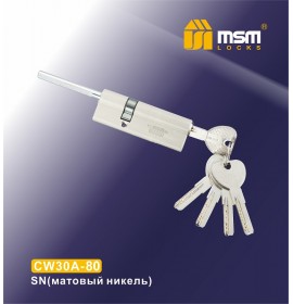 Цилиндровый мех. CW 30A-80 к\шток SN никель