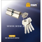 Цилиндровый механизм N 70мм к/к 5кл. SN мат. ник