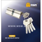 Цилиндровый механизм N 80мм к/к 5 кл. SN мат.никель