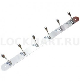 Вешалка на планке 309/6 CP хром (6/90) 00-00001623