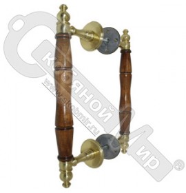 Ручка дер. парадная "Техком" ПДД-1 (310мм) двойн. со стяжкой