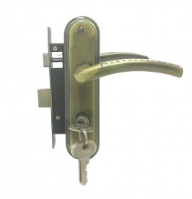 MLocks Замок+ручка врезной MLC58-510 AB бронза