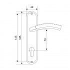 АЛЛЮР 132-1 70мм GP латунь Комплект ручек
