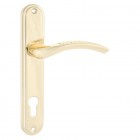 АЛЛЮР 132-1 85мм GP латунь Комплект ручек