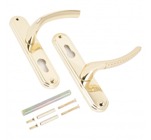 АЛЛЮР 132-1 85мм GP латунь Комплект ручек