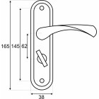 Ручка н/планке 62.323 WC SN матовый никель