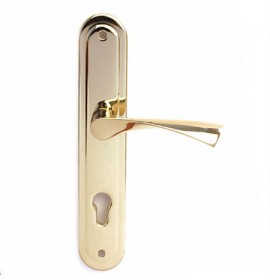 LEKSA Ручка на планке широкая HP-85 0423 (золото)