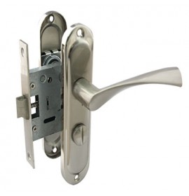 MLocks Замок+ручка врезной 550 W-47mm SN