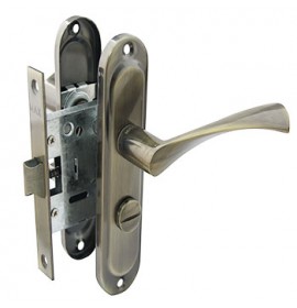 MLocks Замок+ручка врезной 550 W-47mm AB