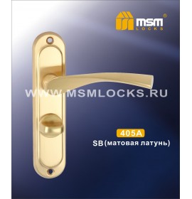 Ручка дверная 405 A SB с/ф мат.золото MSM