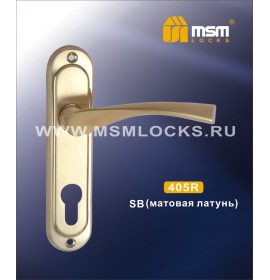 Ручка дверная 405 R SB вх/мал. мал.золото