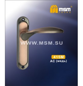 Ручка дверная 415 M AC медь б/ф MSM