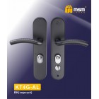 MSM Ручка дверная KT4 L AM-BK черный