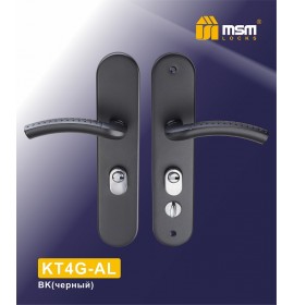 MSM Ручка дверная KT4 L AM-BK черный