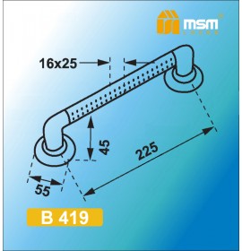 Ручка-скоба B419  SN\CP MSM