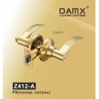 Domax Ручка-защелка Z412-A PB BK золото