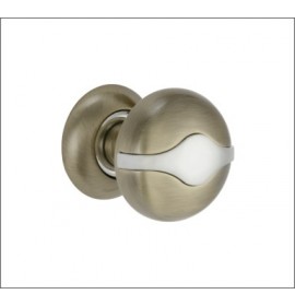 Ручка дверная R 500 A AB/CP (бронза/хром) съемная 00000002406