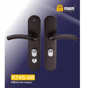 MSM Ручка дверная KT4 R AM-BK медь