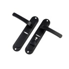 Ручки дверные S-Locked 142-232-L левая BL черная