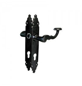 Ручка дверная 108-280х45 черная (1/20) Amig 108-280х45