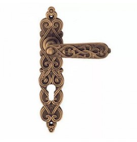 Ручка дверная ARABESCO ANT. COFFEE (CL) ант. кофе под ключ. цилиндр 513125