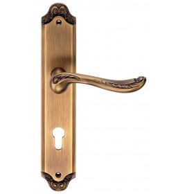 Ручка дверная ACANTO ANT. COFFEE (CL) ант. кофе под ключ. цилиндр 513147