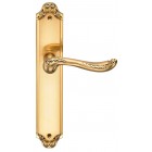 Ручка дверная ACANTO S. GOLD (CL) мат. золото под ключ. цилиндр 513042
