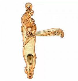 Ручка дверная RIZO S.GOLD (OL) мат.зол. фиксатор 513142