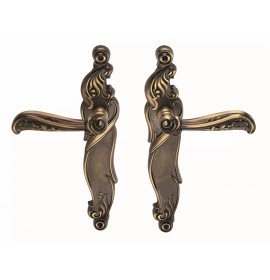 Ручка дверная RIZO ANT. COFFEE (PS) ант. кофе проходная 513140