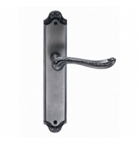 Ручка дверная ACANTO BL. SILVER (PS) черн. серебро проходная 513067