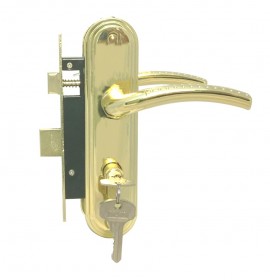 MLocks Замок+ручка врезной MLC58-510 PB зол.