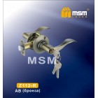 Ручка защелка Z112-R AB ET бронза