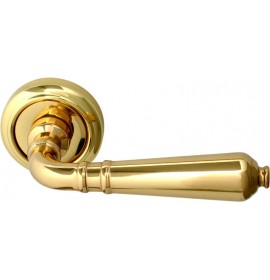 MELODIA Ручка на розетке ANTIK 130V  50мм полир/латунь PB