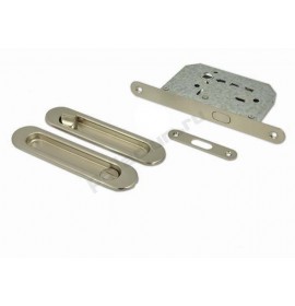 PALLADIUM Ручка с замком 01 BK SN (овальная ручка) 00011945