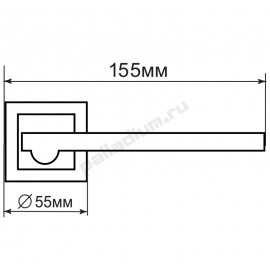 PALLADIUM Ручка A OSCAR SN/CP