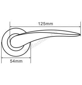 PALLADIUM Ручка A SENA  AB/CP (40) 00011363