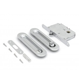 PALLADIUM Ручка с замком 01 BK CP (овальная ручка)