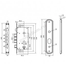 PALLADIUM Ручка 50 универсальная автомат 00010646