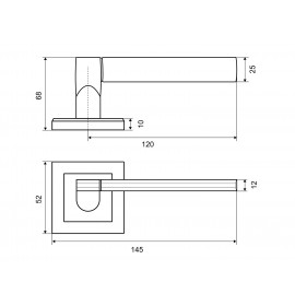 PALLADIUM Ручка A OSCAR SG мат. золото ОСКАР