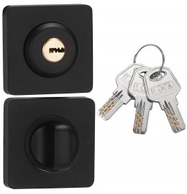 V Накладки санузловые с ключом BK02BL-K черный