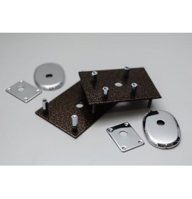 Накладка овальная Тольятти хром